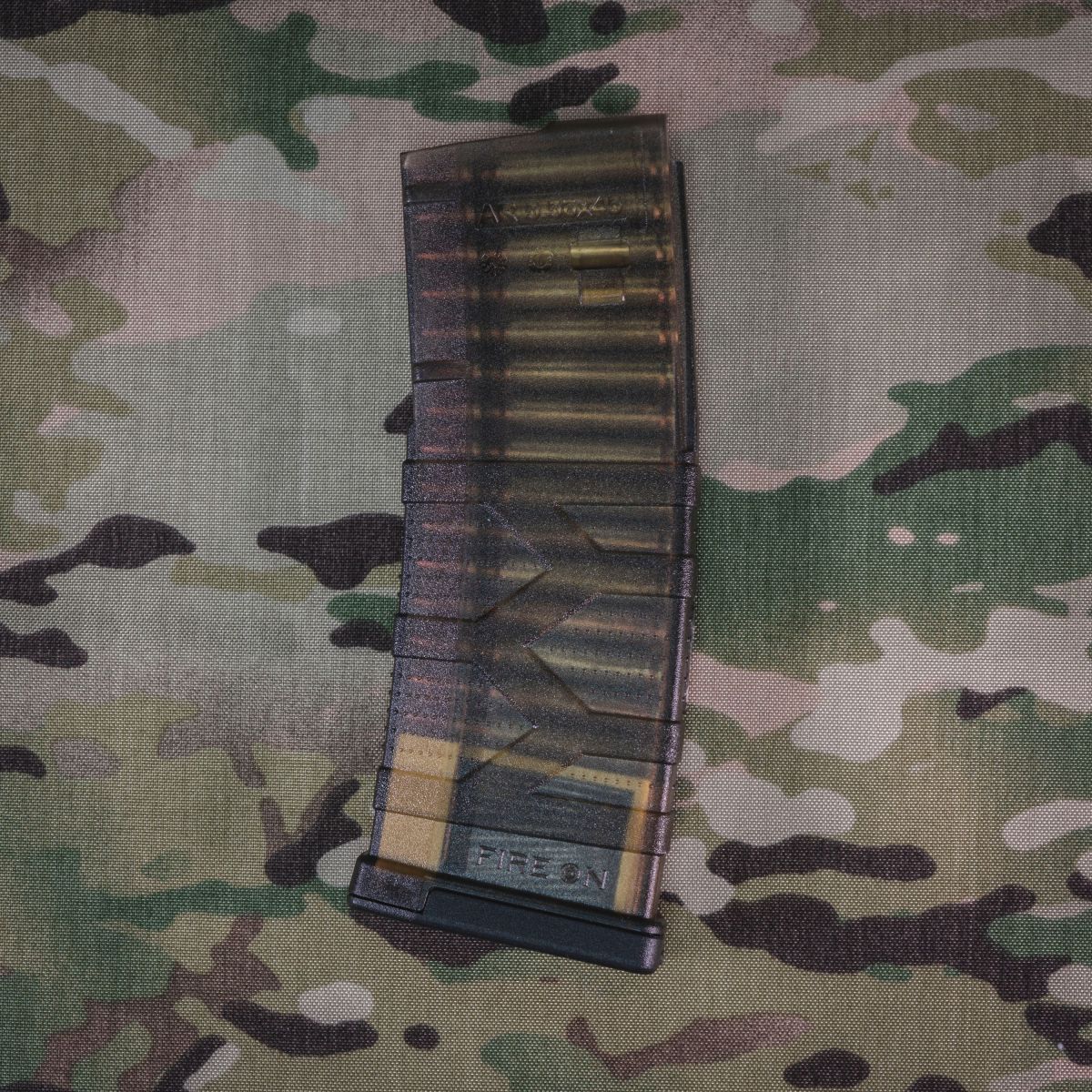 Магазин FIRE ON АR-30 5,56*45 NATO/.223 Rem полупрозрачный фото 3