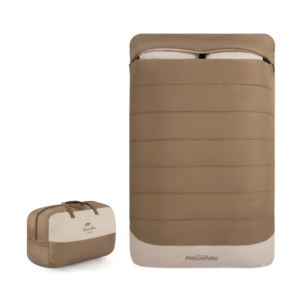 Спальный мешок двухместный Naturehike NH21MSD02, коричневый фото 1