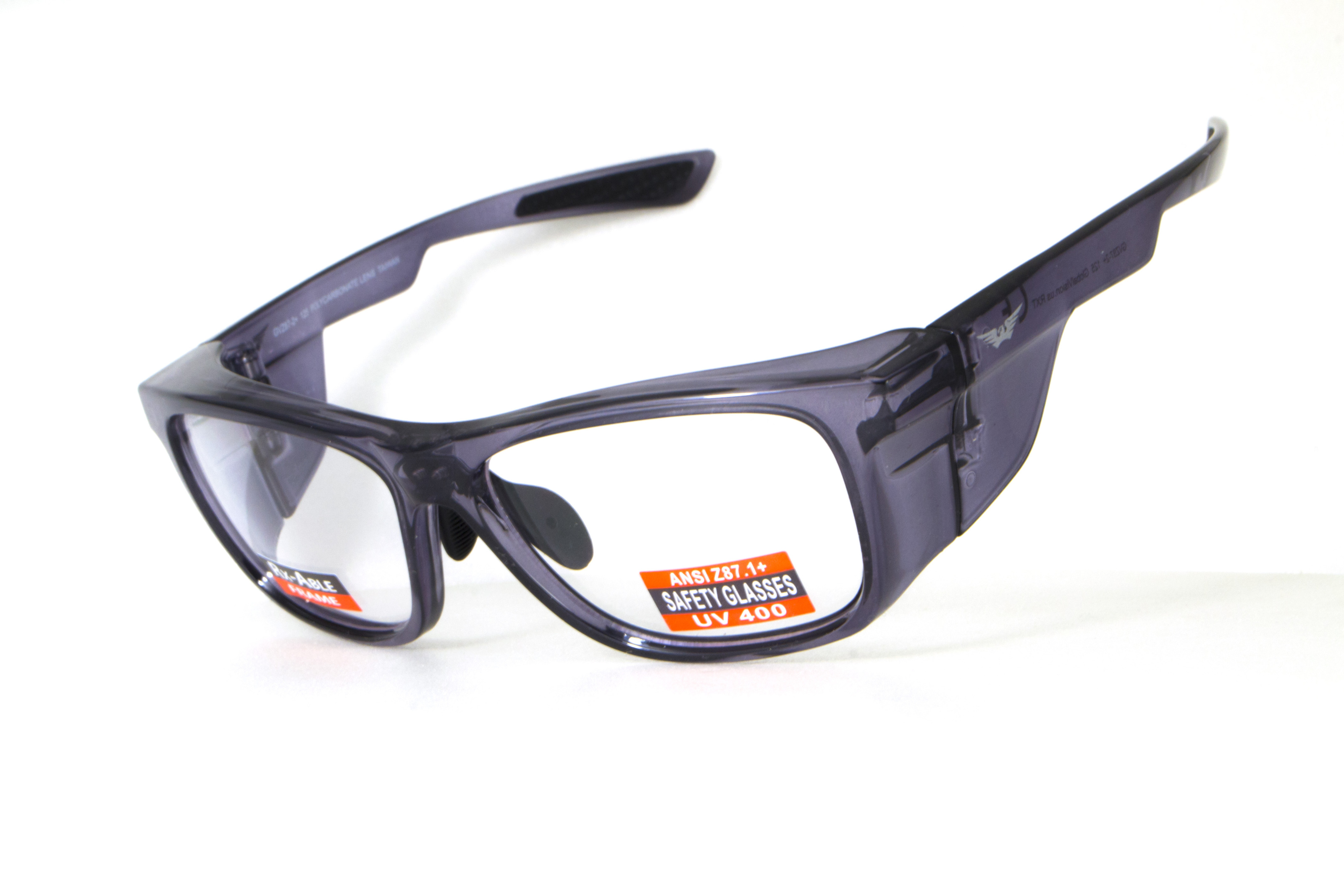 Спортивная оправа под диоптрии Global Vision RX-T Gloss Black (rx-able) (clear) прозрачные в черной полупрозрачной оправе фото 2
