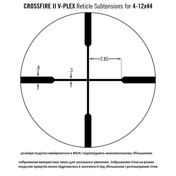 Приціл оптичний Vortex Crossfire II 4-12x50 AO BDC (CF2-31023) фото 9