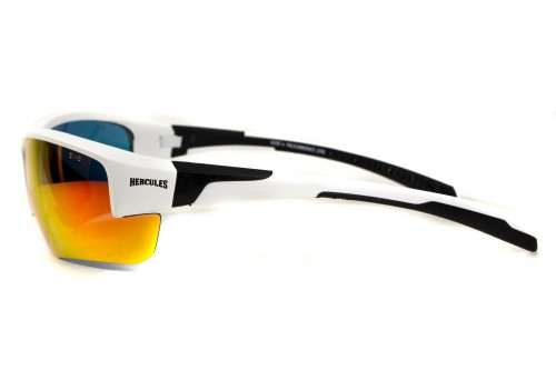 Очки защитные открытые Global Vision Hercules-7 White (G-Tech™ red) красные зеркальные фото 2