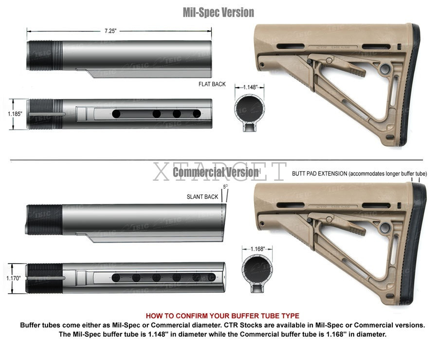 Приклад Magpul ACS-L AR15, комм., регул. 7000554 фото 1