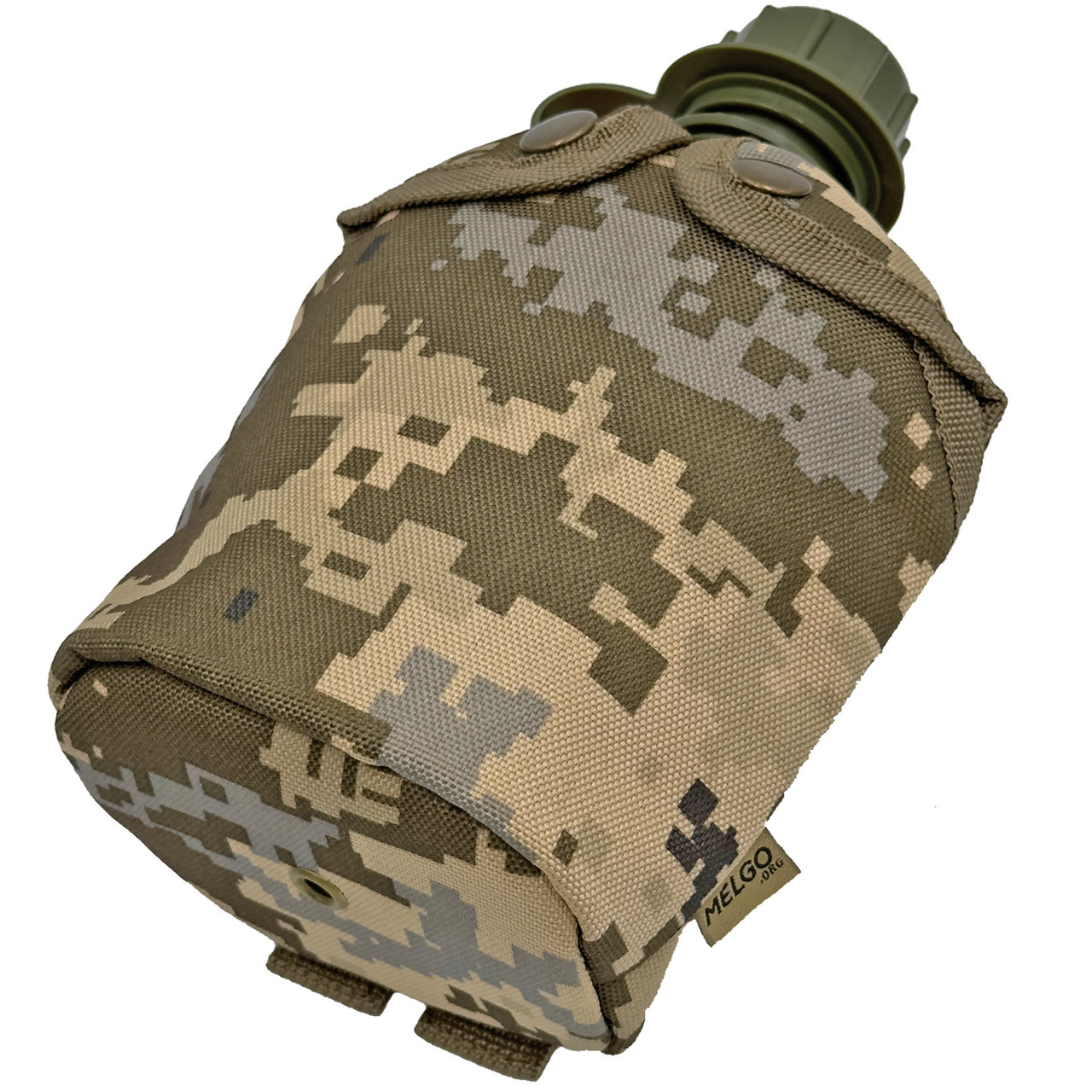 Фляга армейская 1л в чехле Molle Пиксель MELGO (фляга тактическая полевая индивидуальная) фото 8