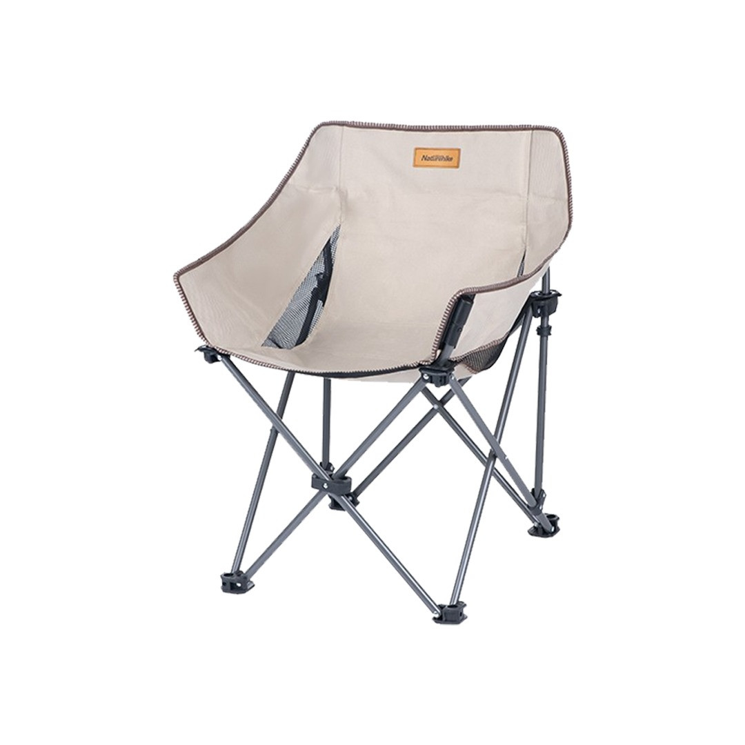 Крісло складане Naturehike NH20JJ022 600D Oxford Cotton / сталь, бежевий фото 1