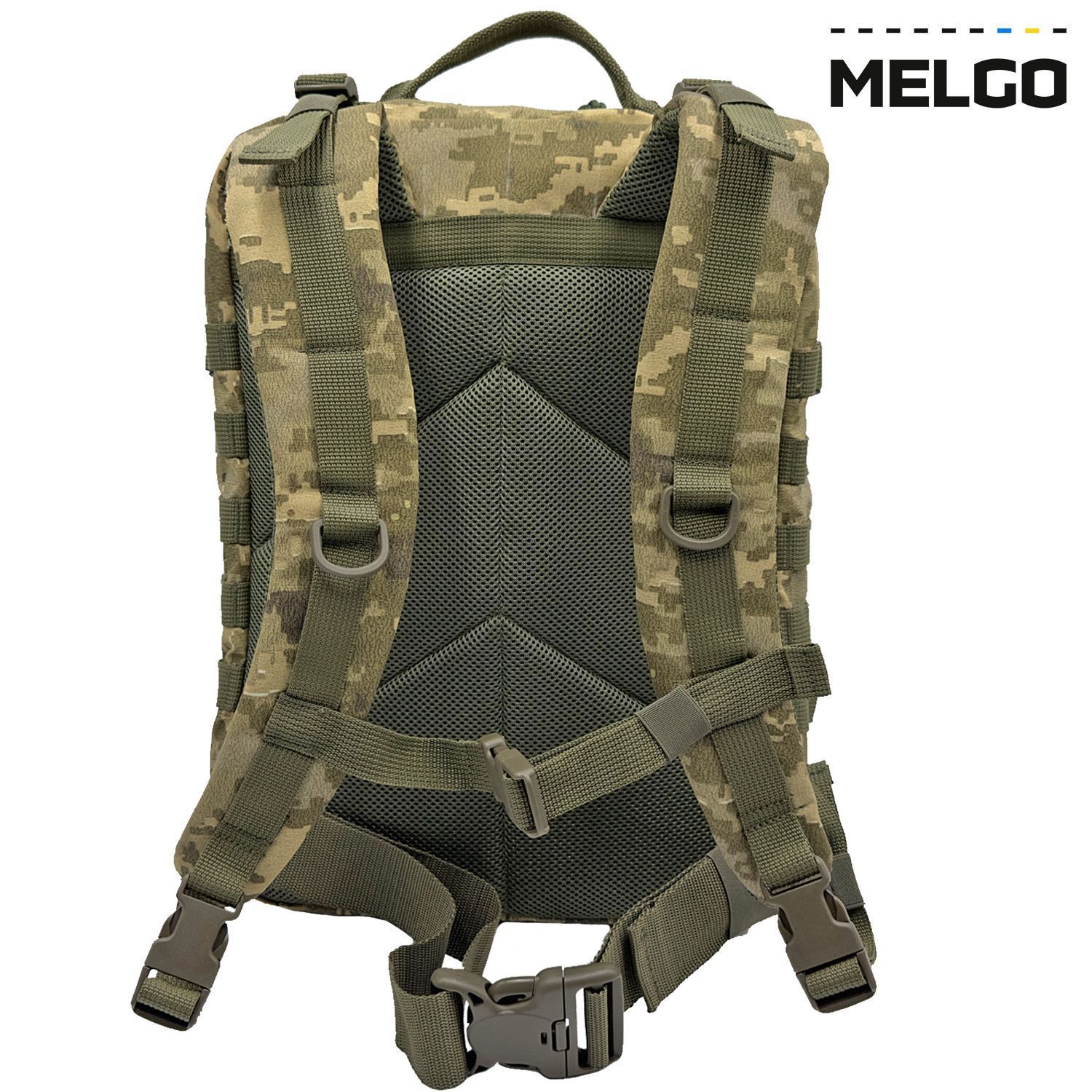 Рюкзак тактичний 40 літрів Cordura 1000 D Піксель ММ-14 армійський, штурмовий MELGO фото 3