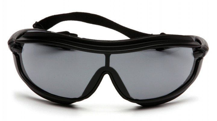 Очки защитные с уплотнителем Pyramex XS3 Plus (Anti-Fog) (gray) серые фото 2