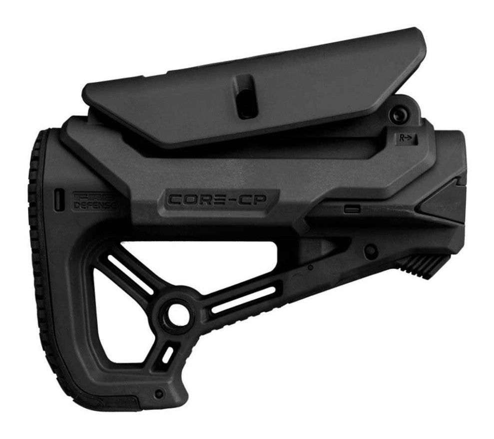 Приклад FAB Defense GL-CORE S CP с регулируемой щекой, без трубы (полимер) черный фото 3