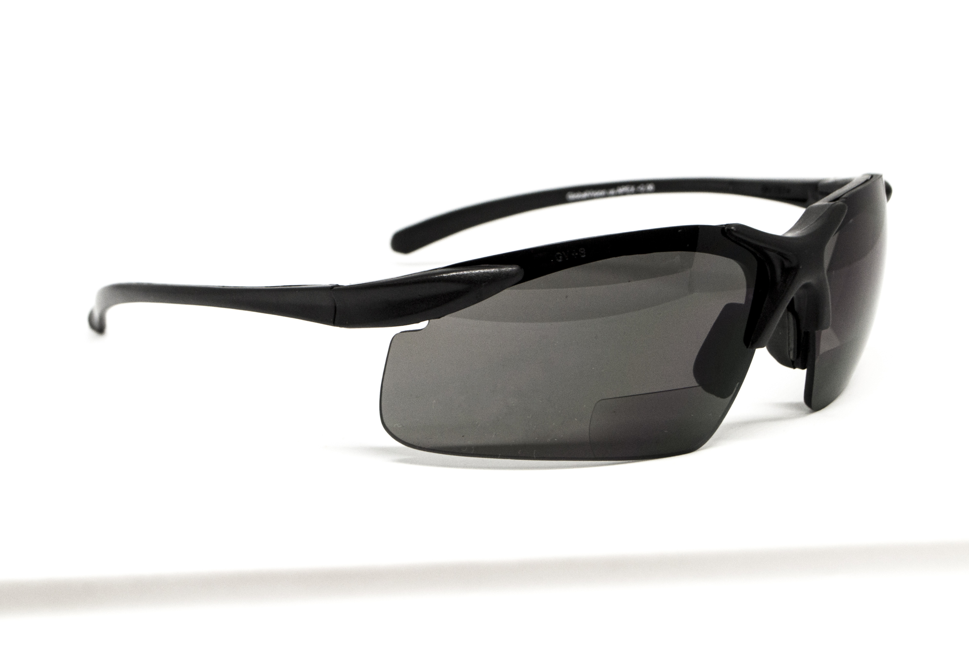 Бифокальные защитные очки Global Vision Apex Bifocal +2.0 (clear) серые фото 2