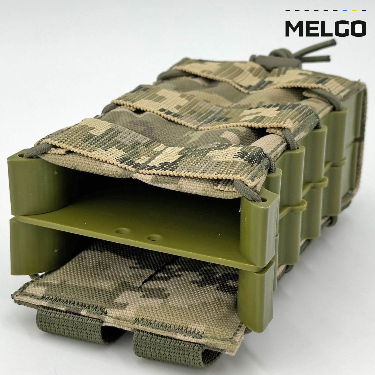Підсумок на 2 магазини корпусний відкритий Піксель ММ-14 Cordura MELGO фото 3