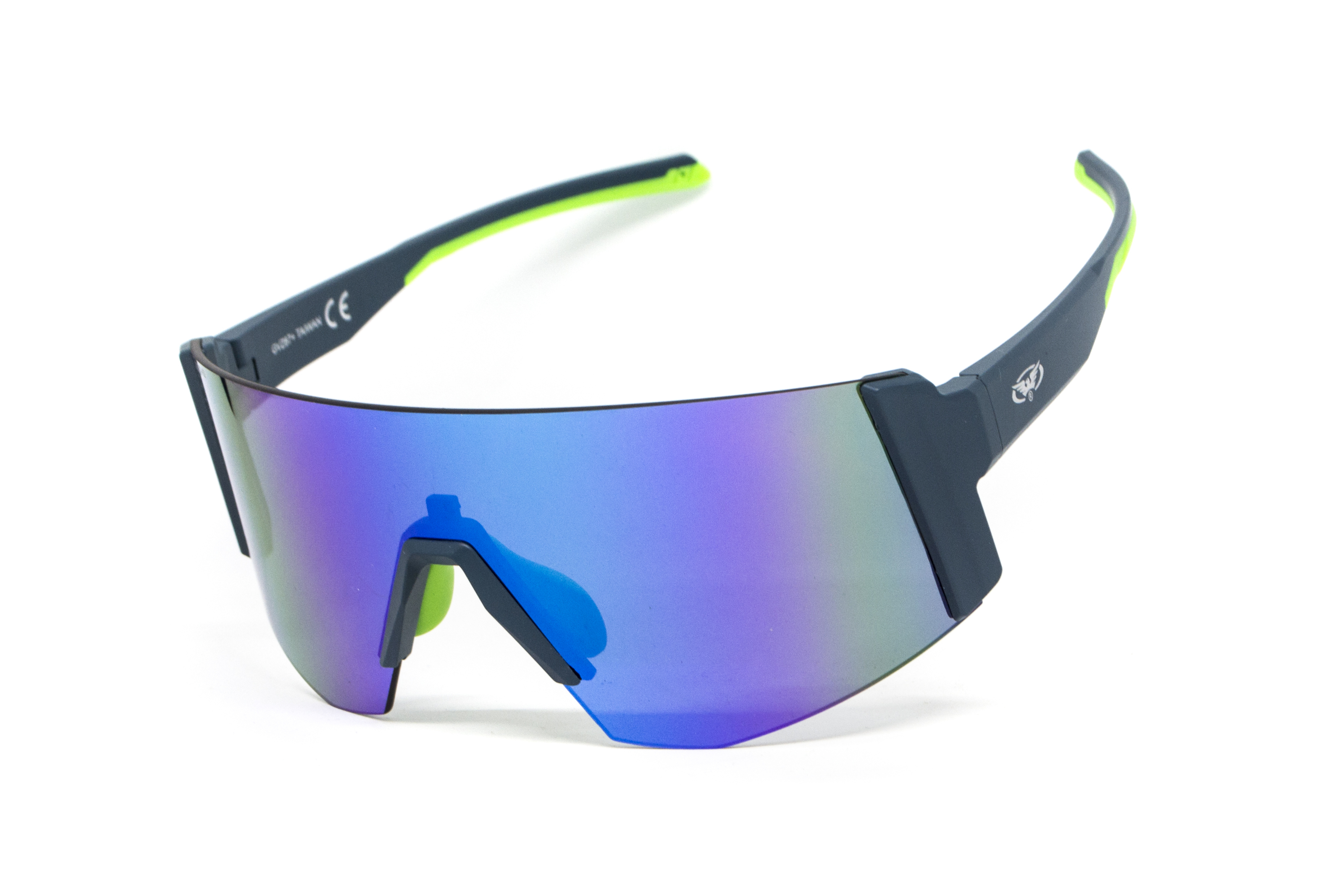 Очки защитные открытые Global Vision Astro+RX Blue (G-Tech™ blue), зеркальные синие в синій оправі с диоптрической вставкой в комплекте фото 9