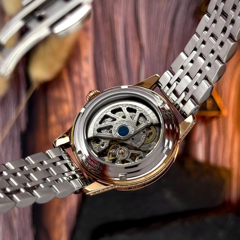 Класичний жіночий годинник Awarder 049 Де би не була Silver-Gold-Pearl, водонепроникний фото 7
