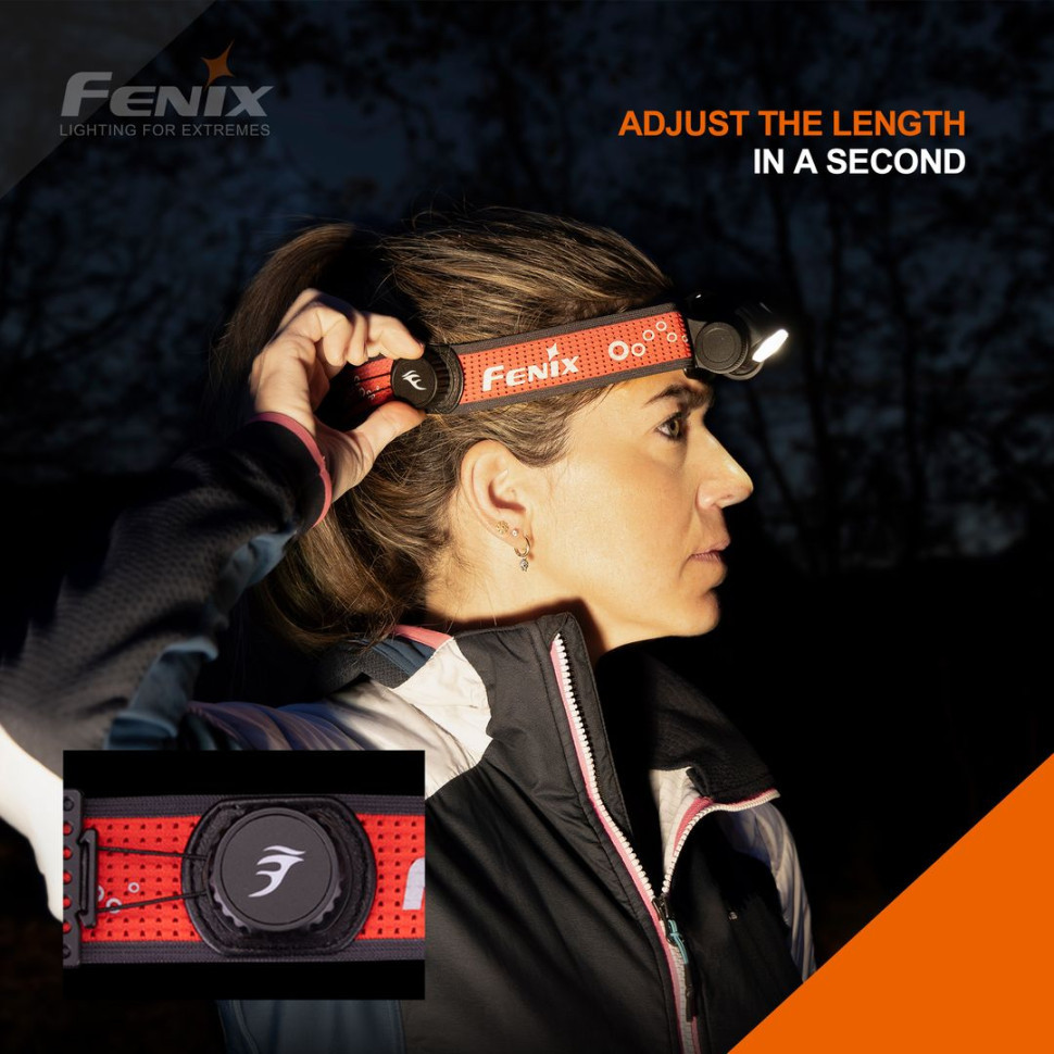 Ліхтар налобний Fenix HM65R-T V2.0 бузковий фото 7