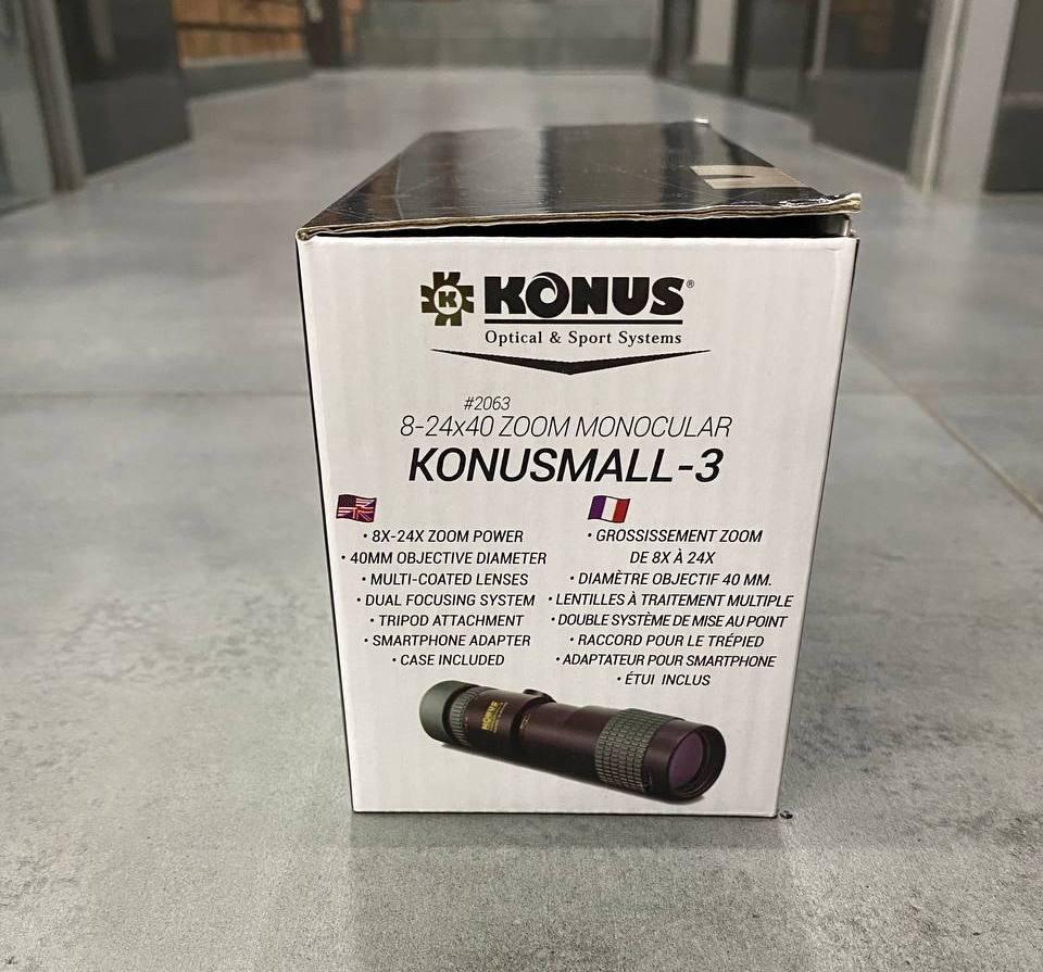 Монокуляр KONUS KonuSmall-3 8-24x40, смартфон-адаптер, чехол, ремешок, защитные крышки фото 4