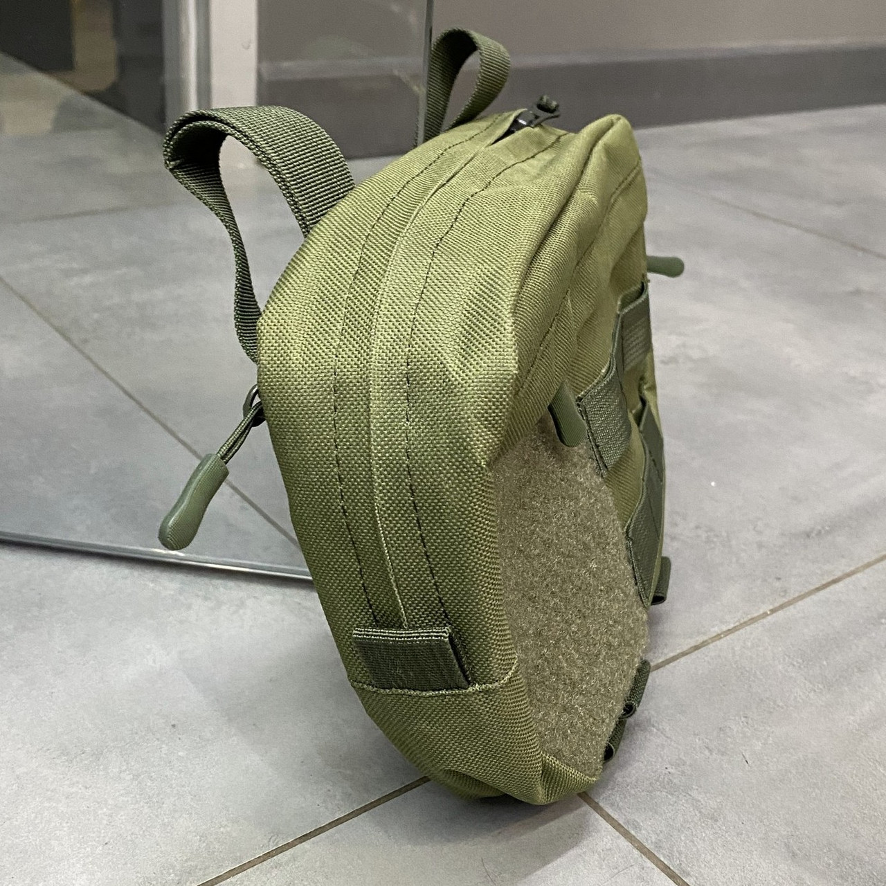 Сумка напашник для бронежилета на Молли, напашник Олива, WINTAC, Cordura 1000D, напашник для плитоноски фото 6