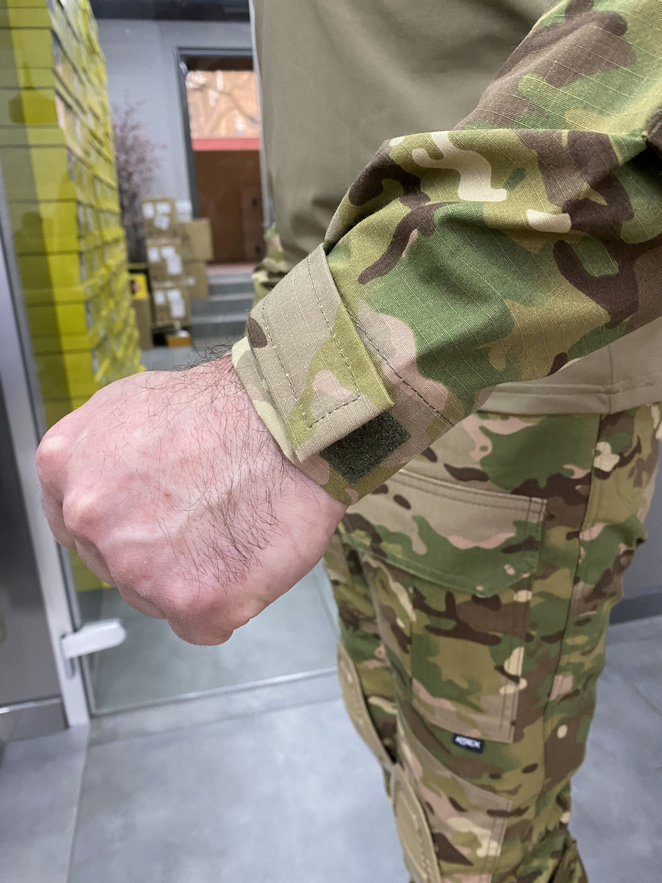 Военная форма Attack (убакс + брюки), хлопок-рипстоп, Мультикам, размер L, с наколенниками и налокотниками фото 9