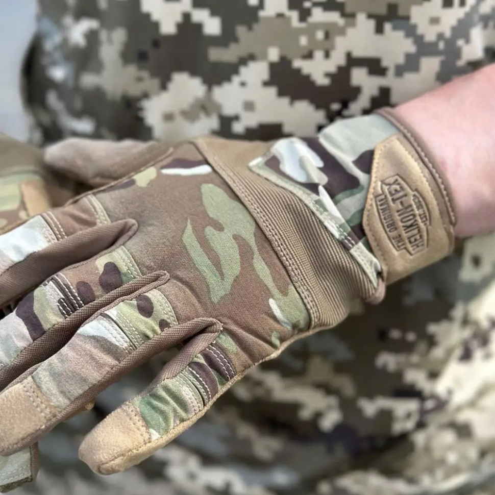 Перчатки тактические Helikon-Tex Range Tactical Gloves - PenCott WildWood/Coyote A, размер S фото 4