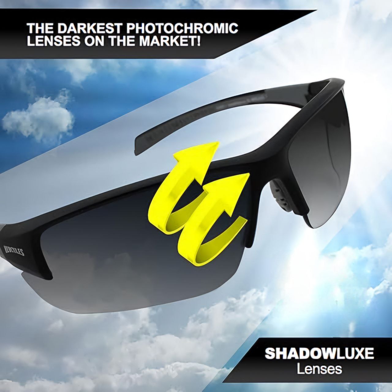 Очки защитные фотохромные Global Vision Hercules-7 SD Photochromic (Super Dark Shadowluxe) Anti-Fog, фотохромные прозрачные фото 4