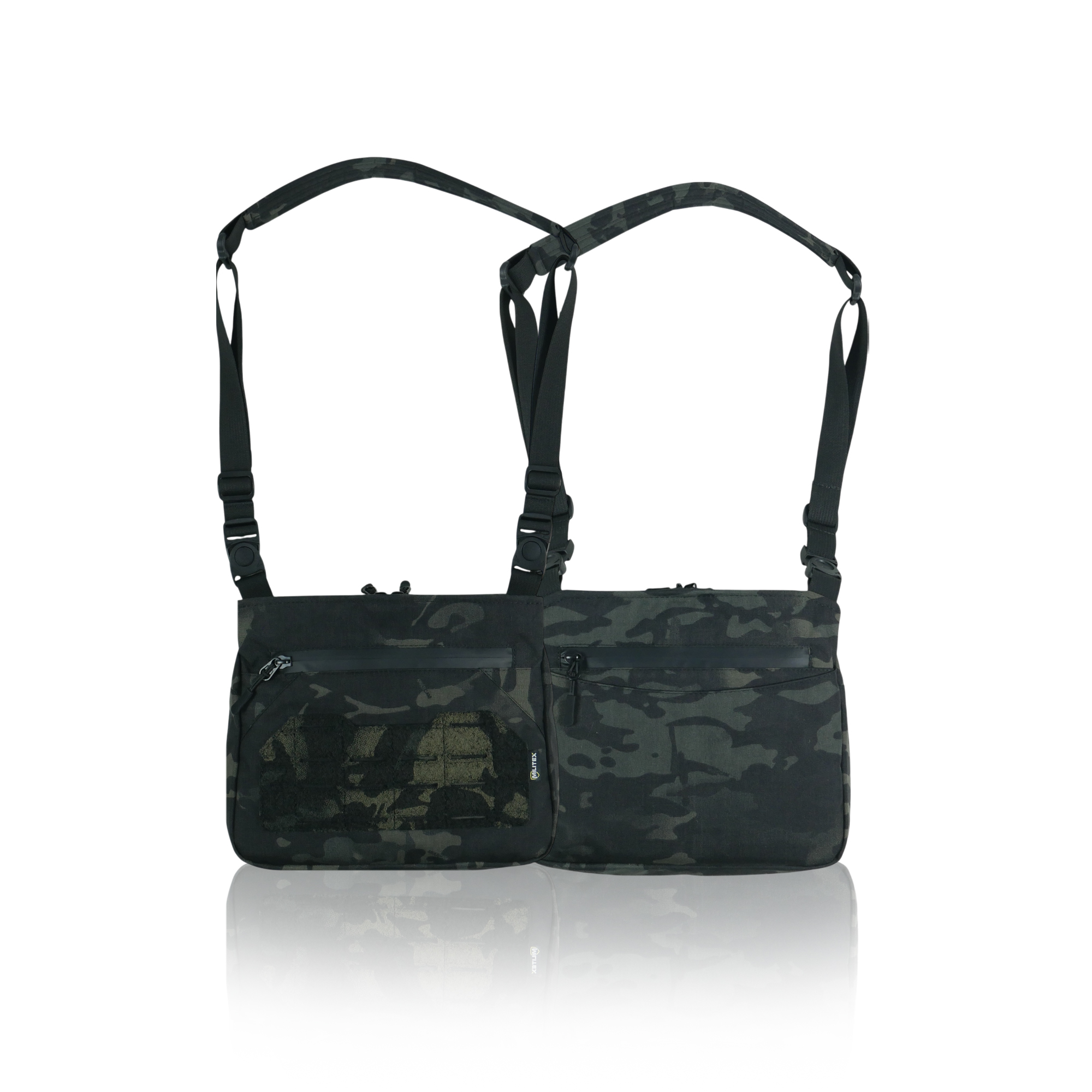 Смарт-сумка через плече Militex Tactic city bag Cordura original USA Чорний Мультикам фото 1