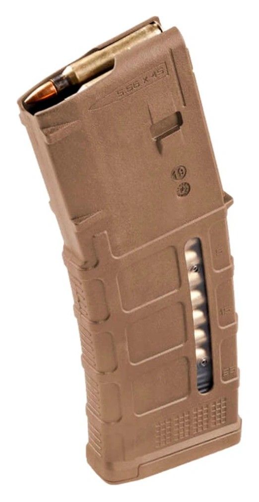 MAG556-MCT Магазин Magpul PMAG 30 AR/M4 GEN M3 Window FDE, 5.56x45 фото 1