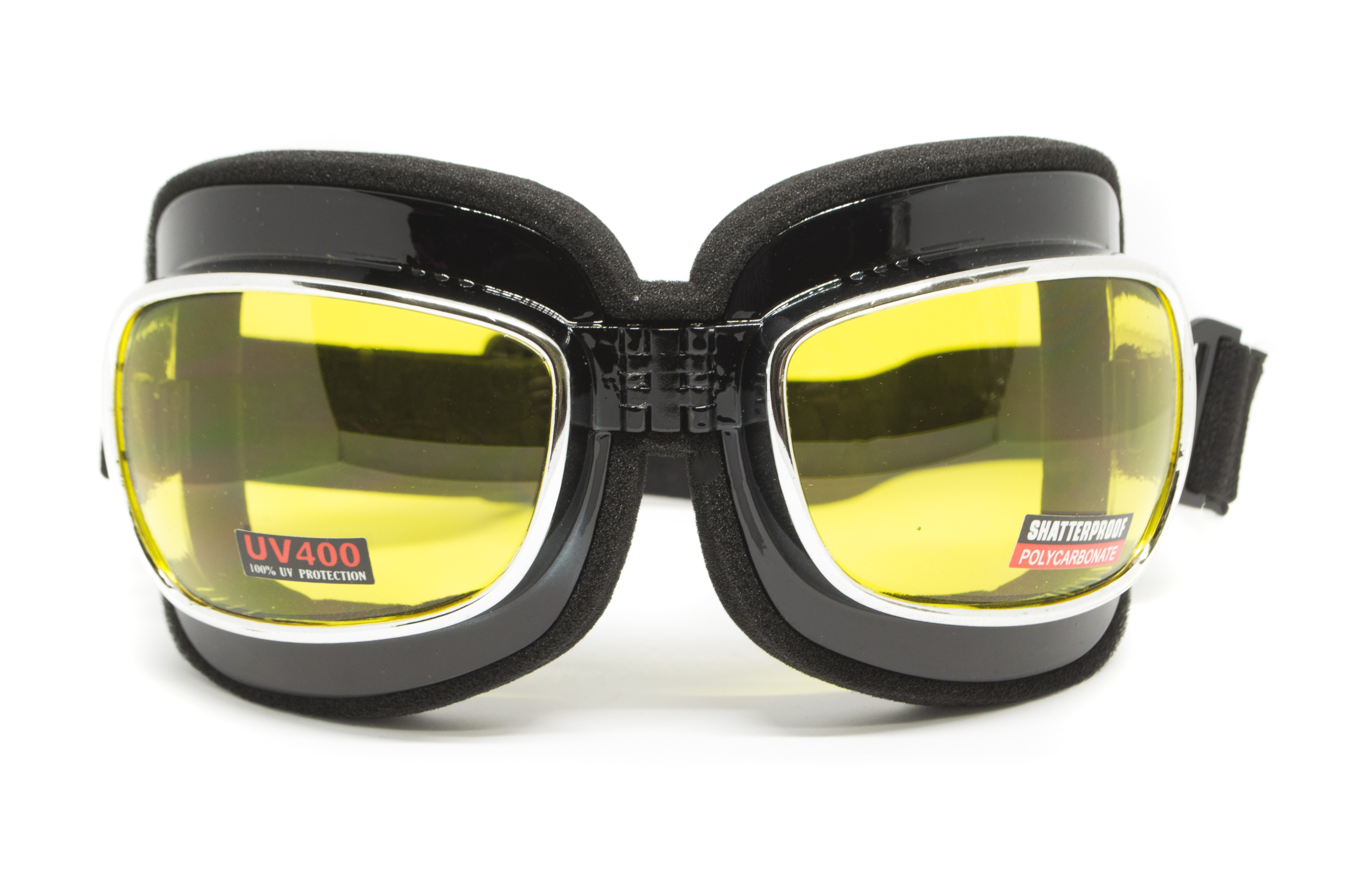Очки защитные с уплотнителем Global Vision Retro Joe (yellow) желтые фото 5