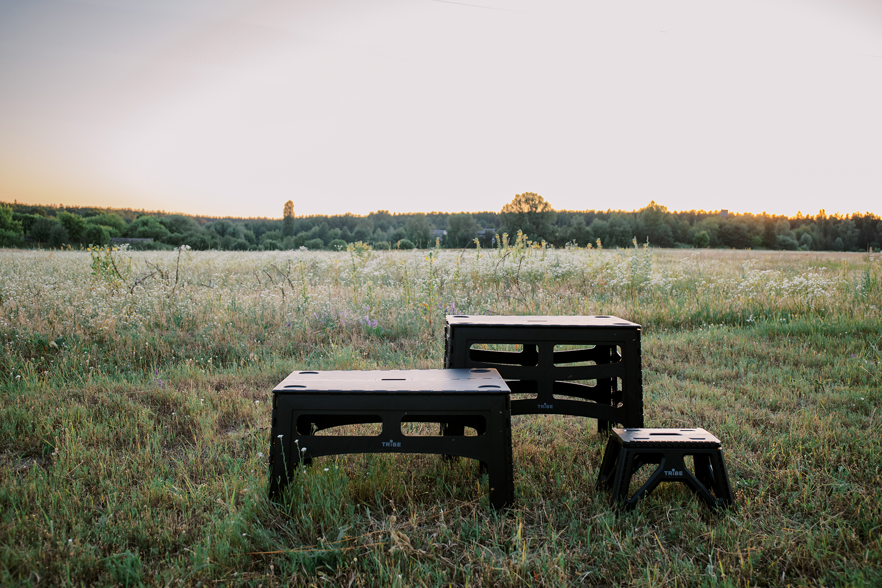 Стол Tribe Camp Table High пластиковый T-EF-0004-black фото 10