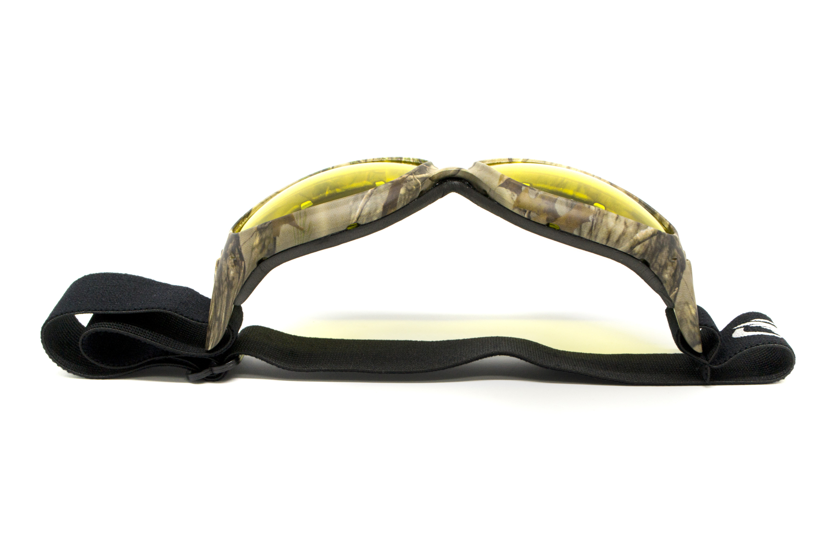 Очки защитные с уплотнителем Global Vision Eliminator Camo Forest (yellow), желтые в камуфлированной оправе фото 5