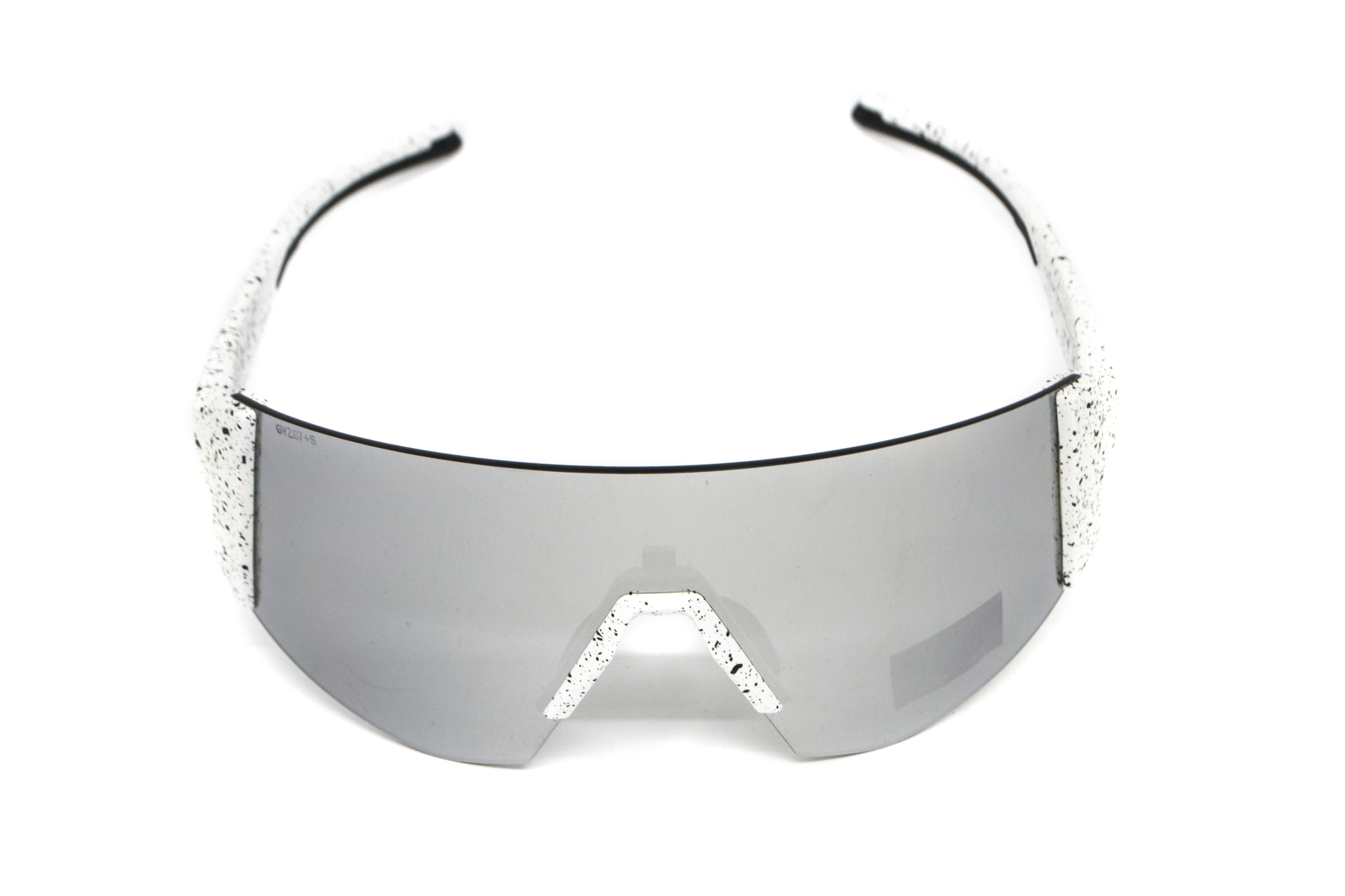 Очки защитные открытые Global Vision Astro+RX White (G-Tech™ silver), зеркальные серые в белой оправе с диоптрической вставкой в комплекте фото 8