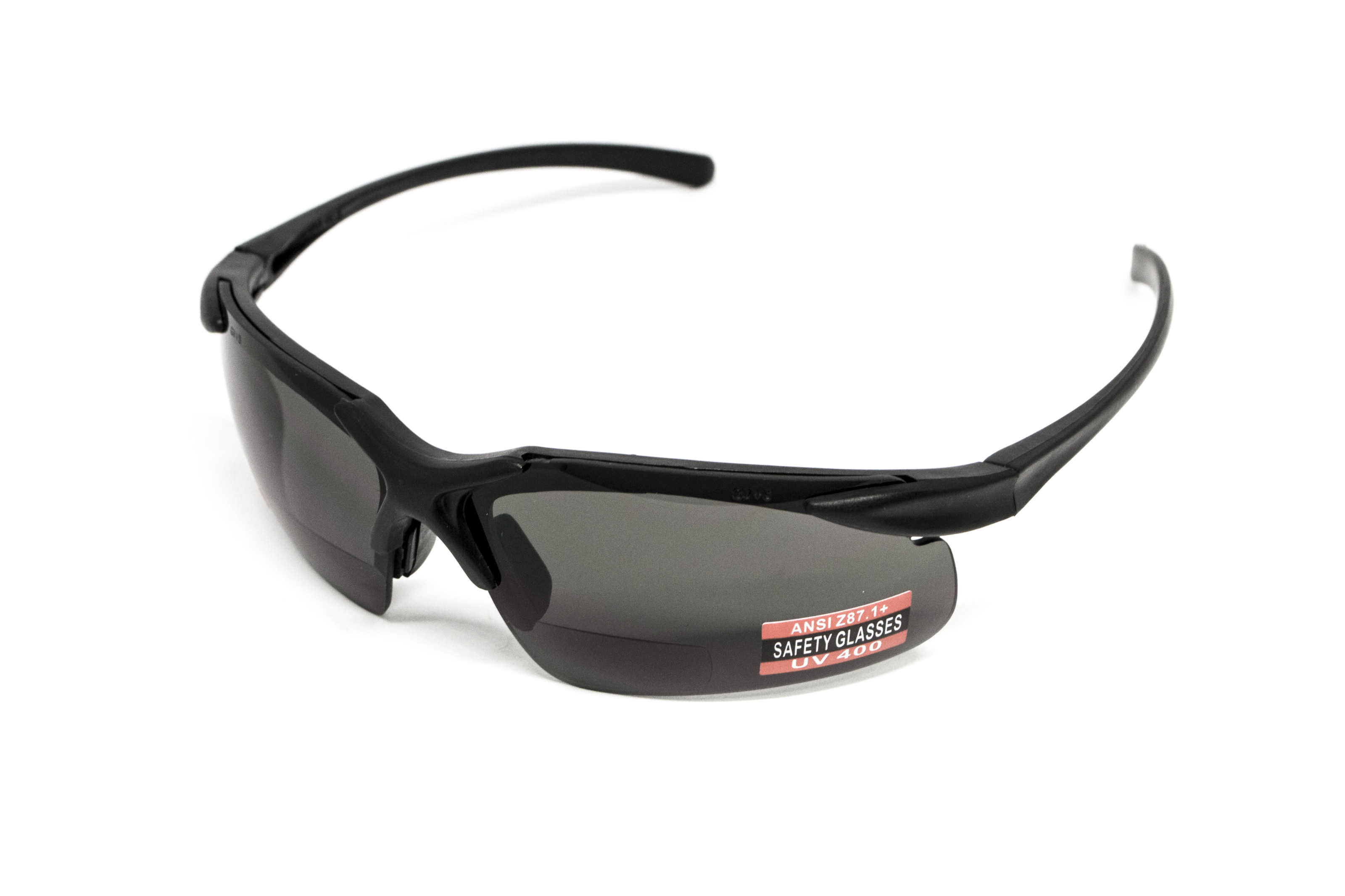 Бифокальные защитные очки Global Vision Apex Bifocal +2.0 (clear) серые фото 7