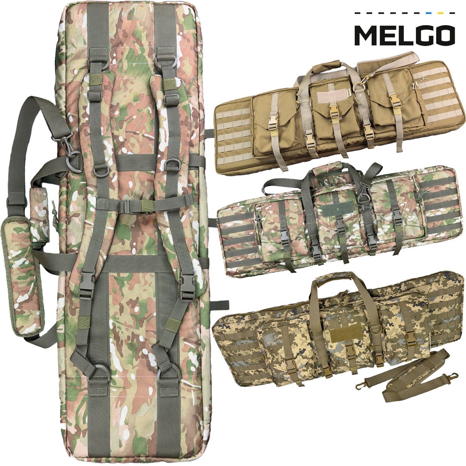 Сумка чехол ДЛЯ ОРУЖИЯ 102 * 30 * 10 см MELGO, Черный, Polycordura 900 D PU фото 2