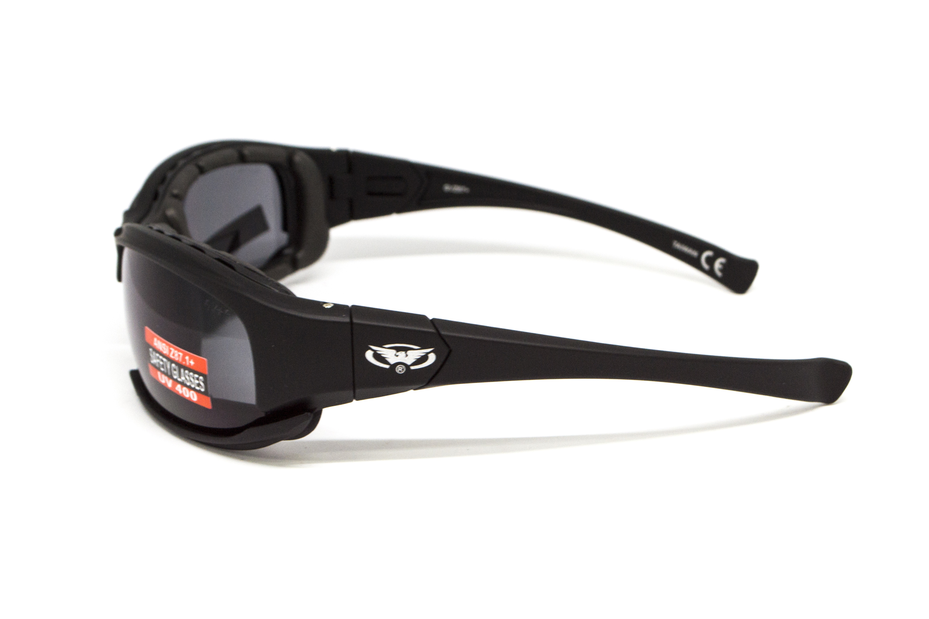 Очки защитные с уплотнителем Global Vision Assault (gray) Anti-Fog, серые фото 4
