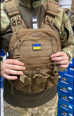 Плитоноска QRS Cordura з верхнім скиданням Койтот Legion фото 2