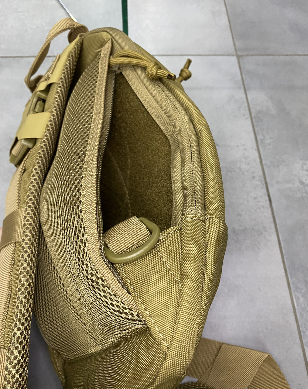 Сумка тактическая с ремнем через плечо, Cordura, Койот, Yakeda, сумка армейская c ремнем через плечо фото 9