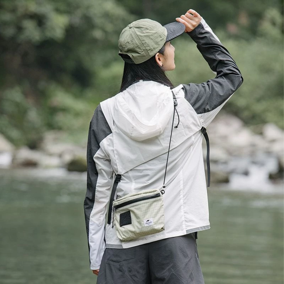 Сумка мала Naturehike NH20BB204, 3л, графіт в клітинку фото 4