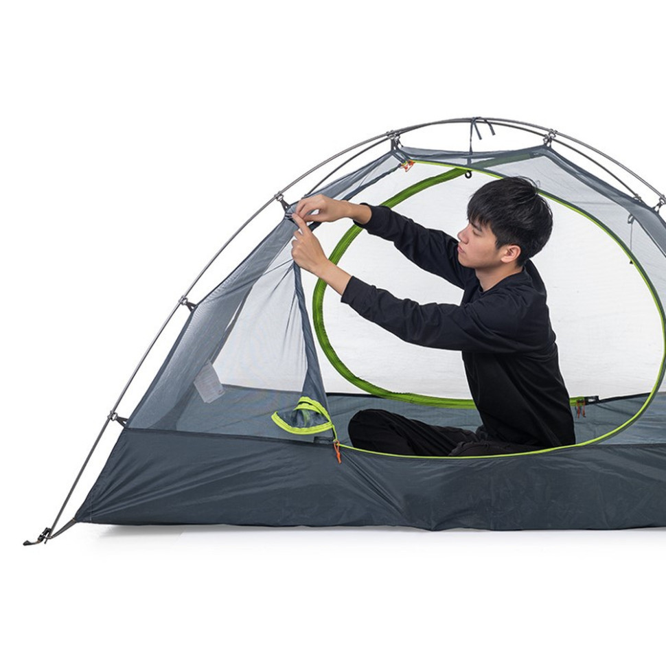 Намет двомісний ультралегкий Naturehike NH15Z006-P, темно-зелений фото 5