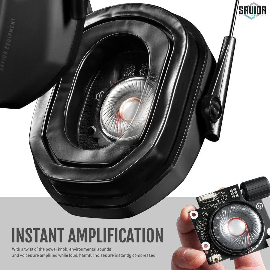 Активні тактичні навушники Savior Apollo Black (EM-APPOLO-BLACK) фото 3