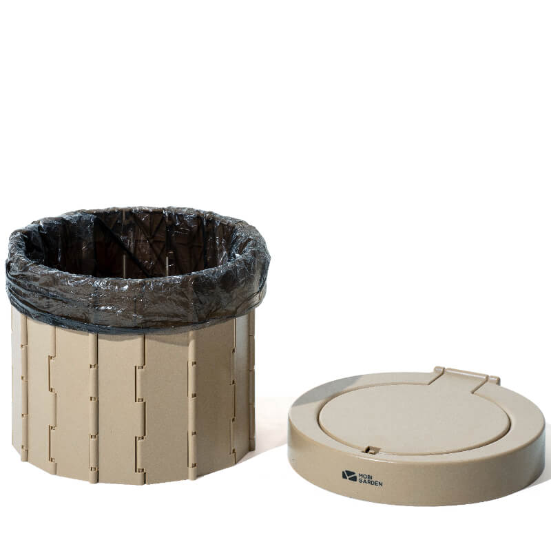 Відро-туалет складане Mobi Garden Closestool round NX22671043 black фото 4
