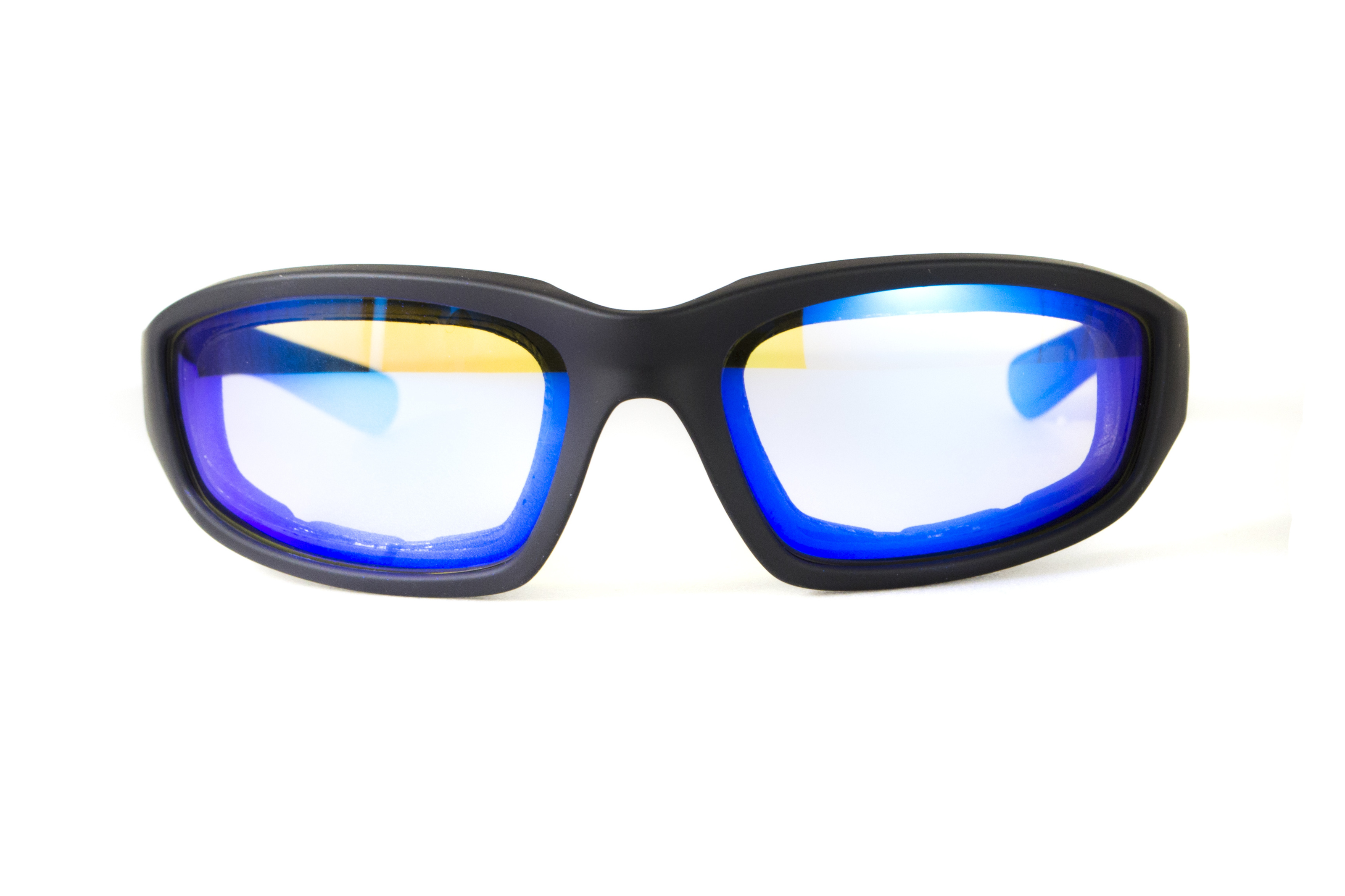 Очки защитные фотохромные Global Vision KickBack Photochromic (G-Tech™ blue) Anti-Fog, фотохромные синие зеркальные фото 5