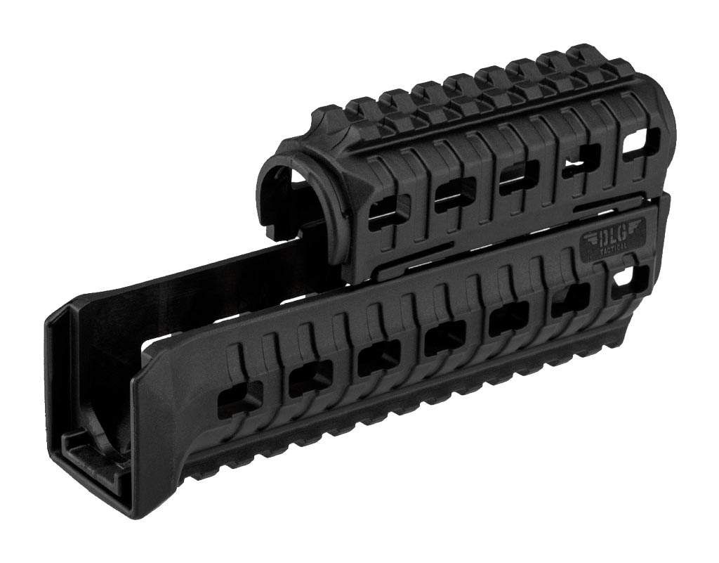 Цівка DLG Tactical для АК-47/74 з 2-ма планками Picatinny + слоти M-LOK (полімер) чорна Z3.5.23.008 фото 3