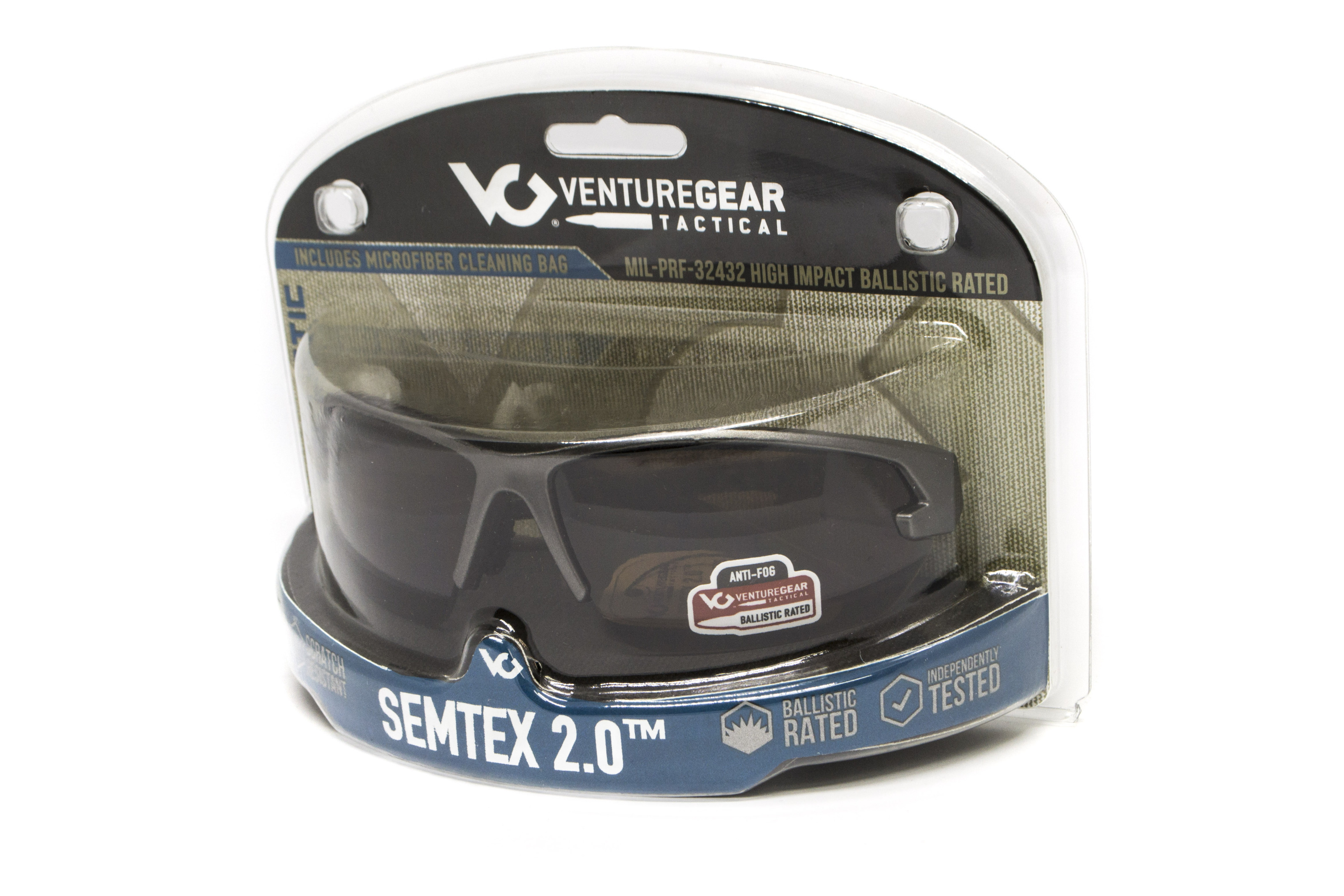 Захисні окуляри Venture Gear Tactical Semtex 2.0 Gun Metal (forest grey) Anti-Fog, чорно-зелені в оправі кольору 