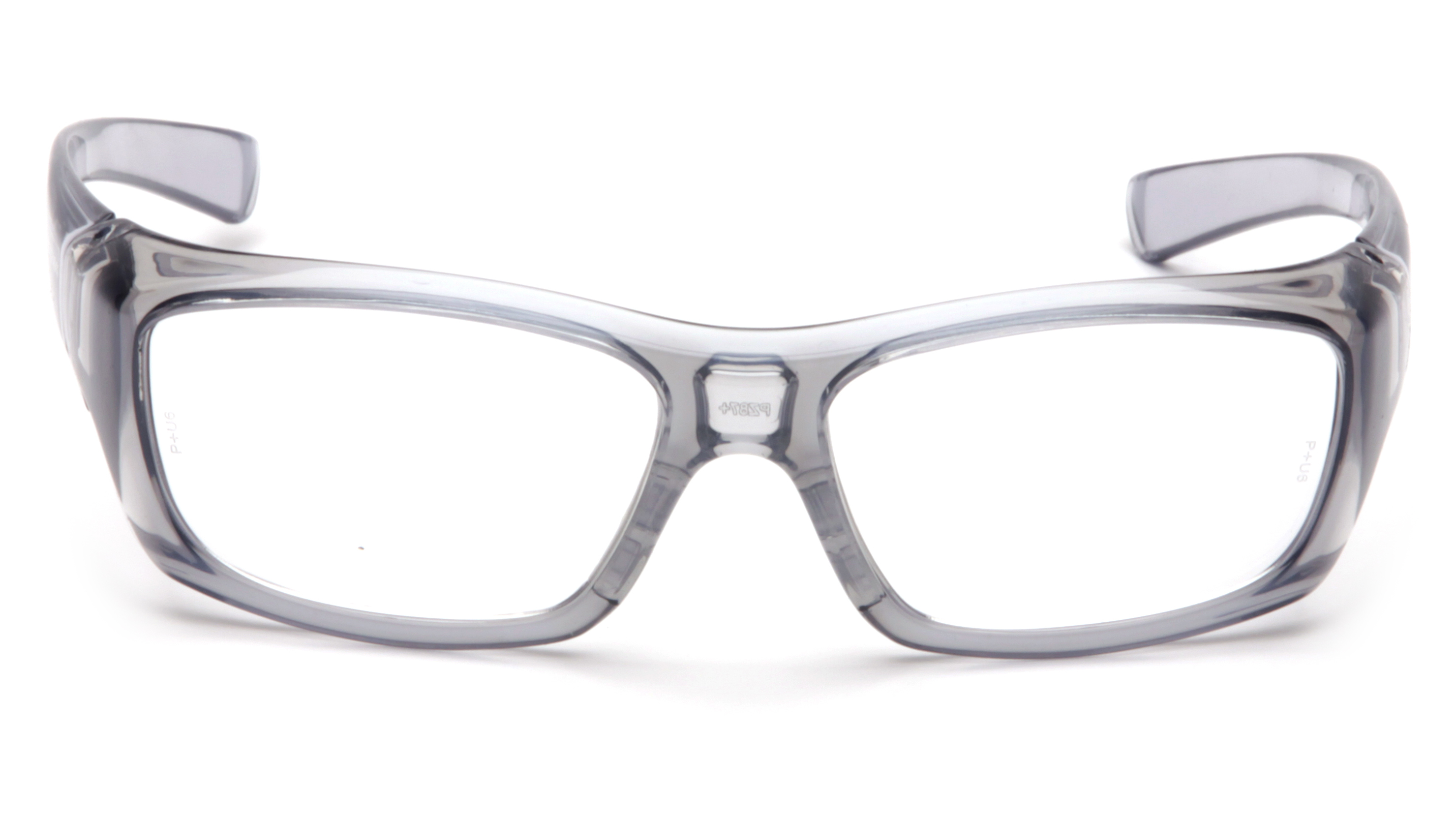 Очки Pyramex Emerge T-Gray (clear) RX-able, Прозрачные в полупрозрачной серой оправе фото 2