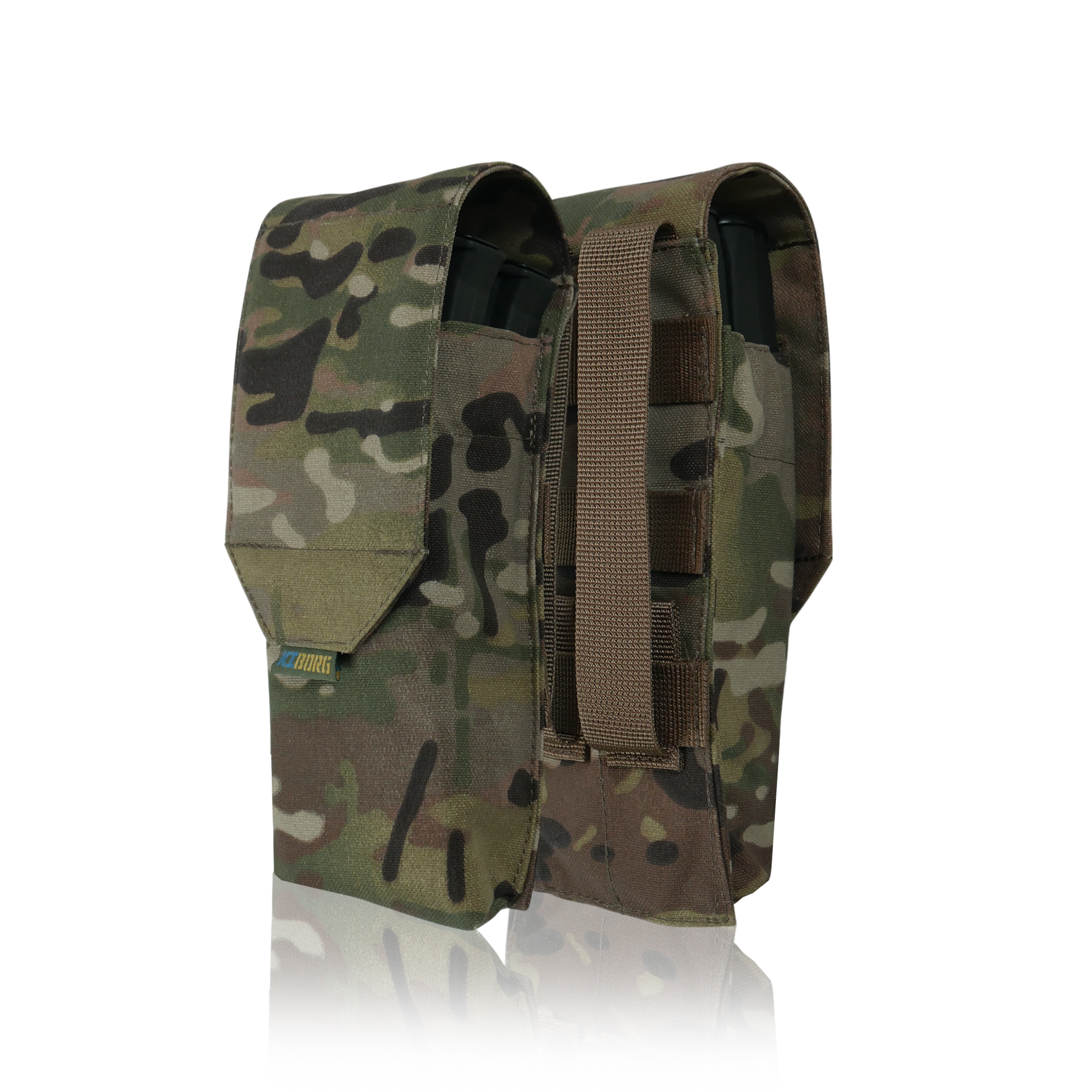Подсумок под 2 магазина KIBORG GU Double Mag Pouch Мультикам фото 1