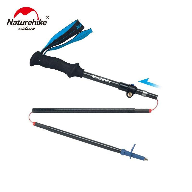 Трекінгова палиця Naturehike ST07 NH18D010-Z, 115-135 см, блакитна фото 2
