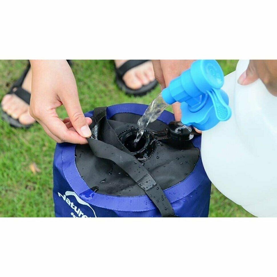 Душ кемпінговий Naturehike NH17L101-D, блакитний фото 5
