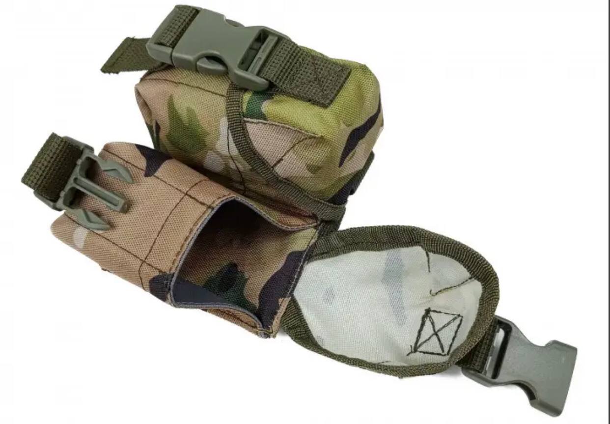 Підсумок гранатний подвійний мультикам (MOLLE, підсумок для гранат на розгрузку, жилет, РПС) фото 4