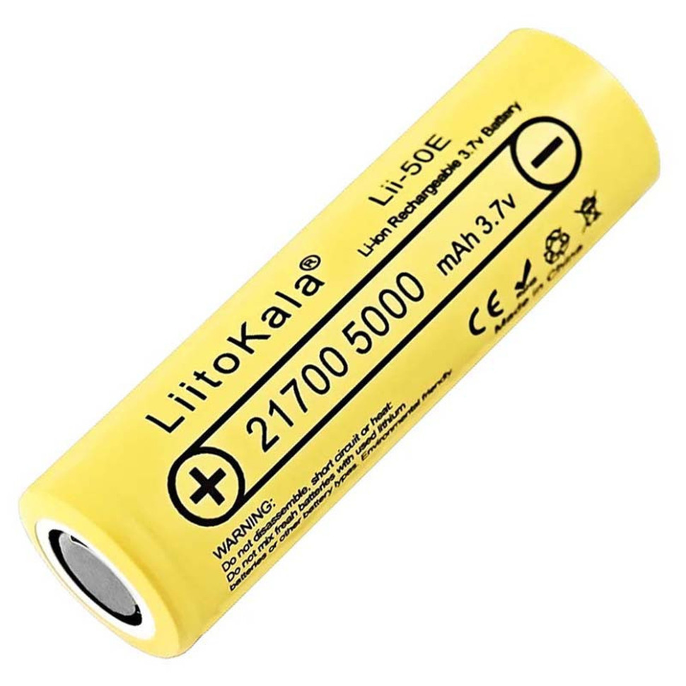 Акумулятор LiitoKala Lii-50E 21700 5000mah battery фото 1