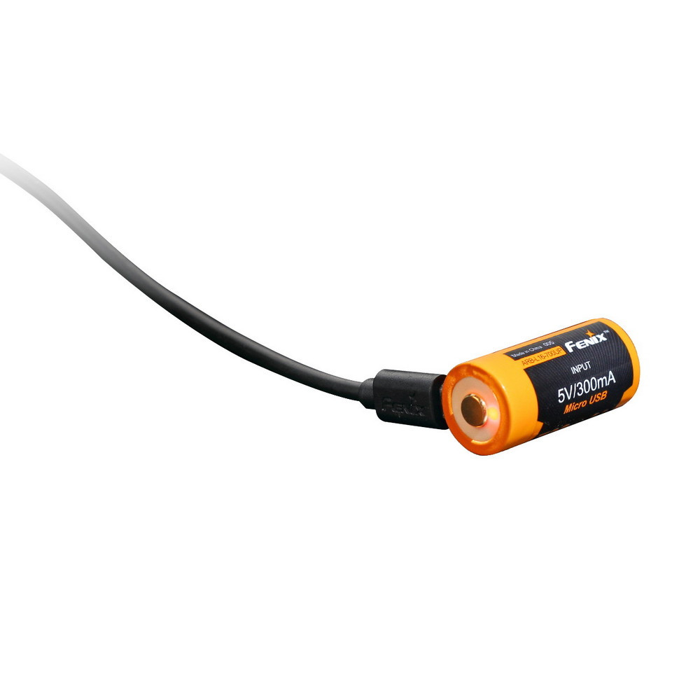 Акумулятор 16340 Fenix 700 UP mAh Li-ion micro usb зарядка фото 5