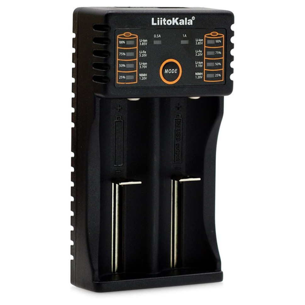 Зарядний пристрій Liitokala Lii-202, Ni-Mh/Li-ion/Li-Fe/LiFePO4, USB, Powerbank, LED, Box фото 1