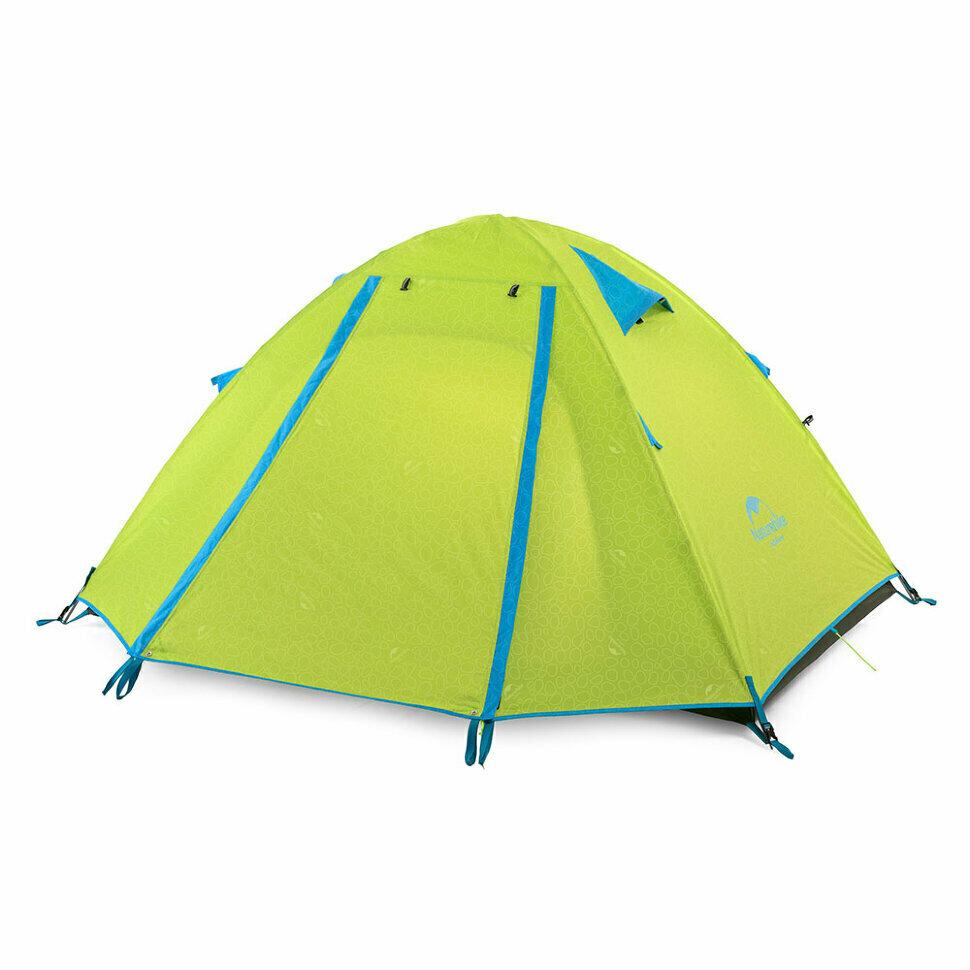 Намет чотиримісний Naturehike P-Series NH18Z044-P, 210T/65D, зелений фото 1
