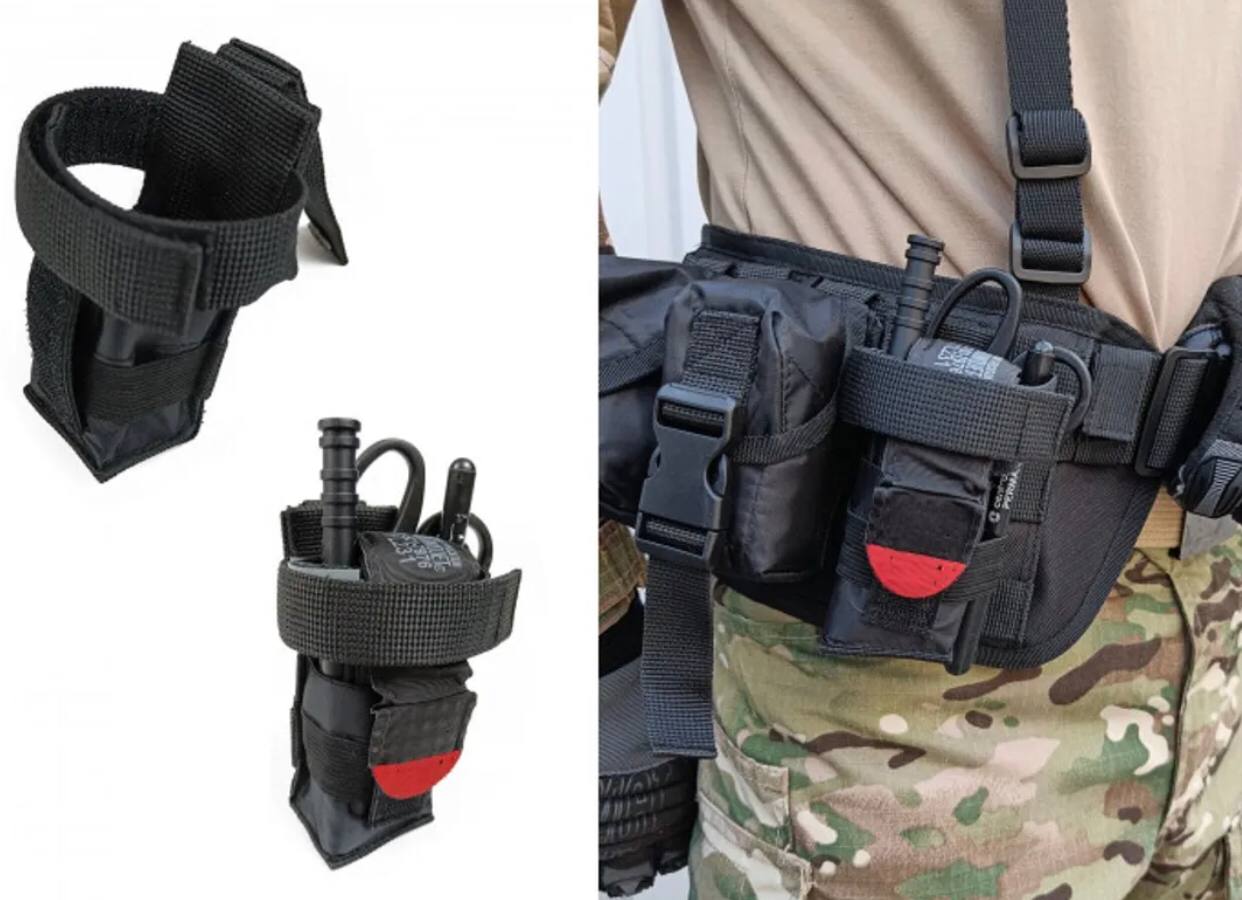 Підсумок під турнікет чорний (MOLLE, CAT, підсумок на розгрузку, жилет, РПС) 15х5 см фото 2