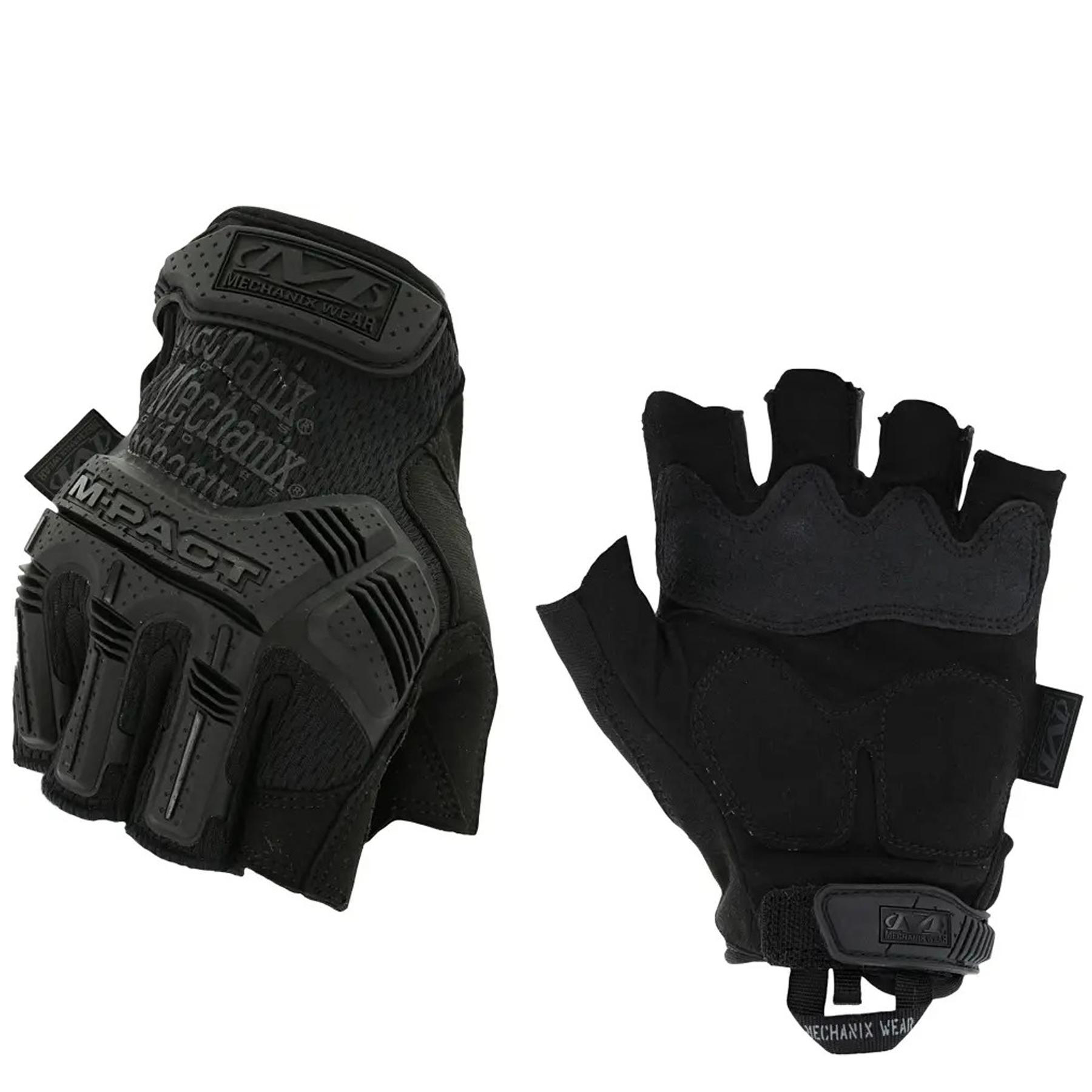 Перчатки Mechanix M-Pact Fingerless чёрные фото 1